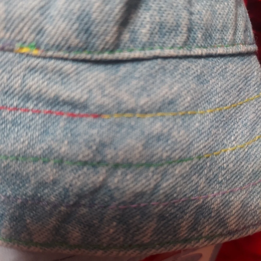 👶Koala Kids NWT 👶 0-3 MONTH Jean Hat with Teddy Bear Decoration